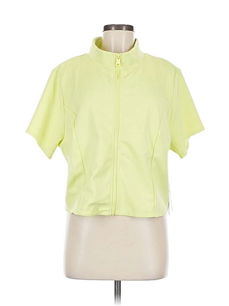 Click to view more detailed imagery on our partner's website Pre-owned Good American Track Jacket In Yellow