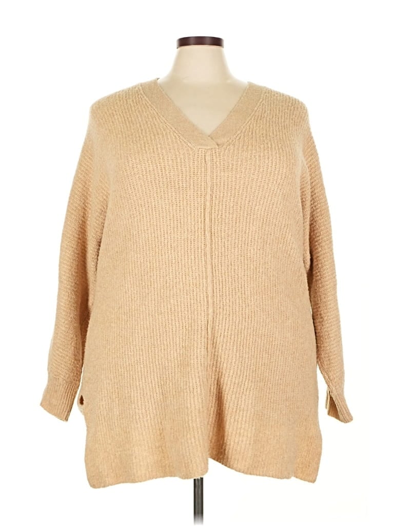 Pre-owned Ava & Viv Cardigan Sweater In Brown