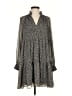 1.State 100% Polyester Animal Print Gray Casual Dress Size S - photo 1