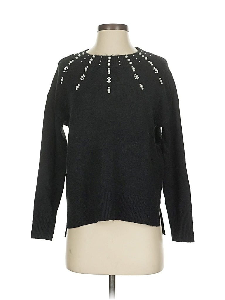 Pre-owned Ann Taylor Loft Outlet Pullover Sweater In Black