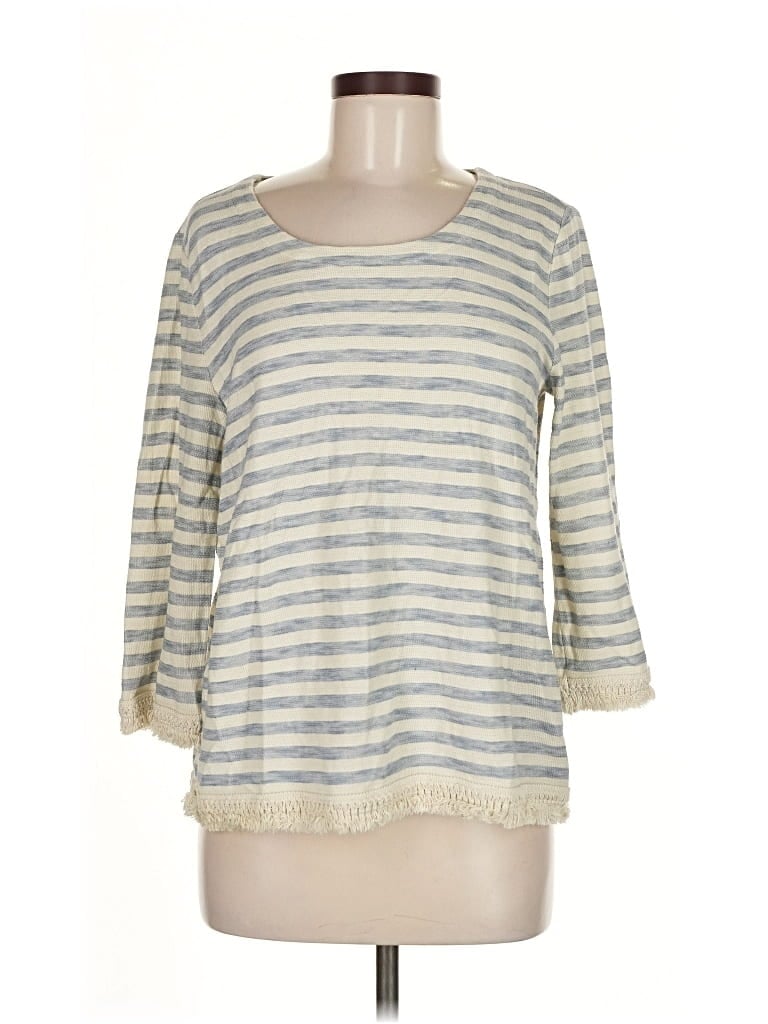 Pre-owned Jjill Pullover Sweater In White