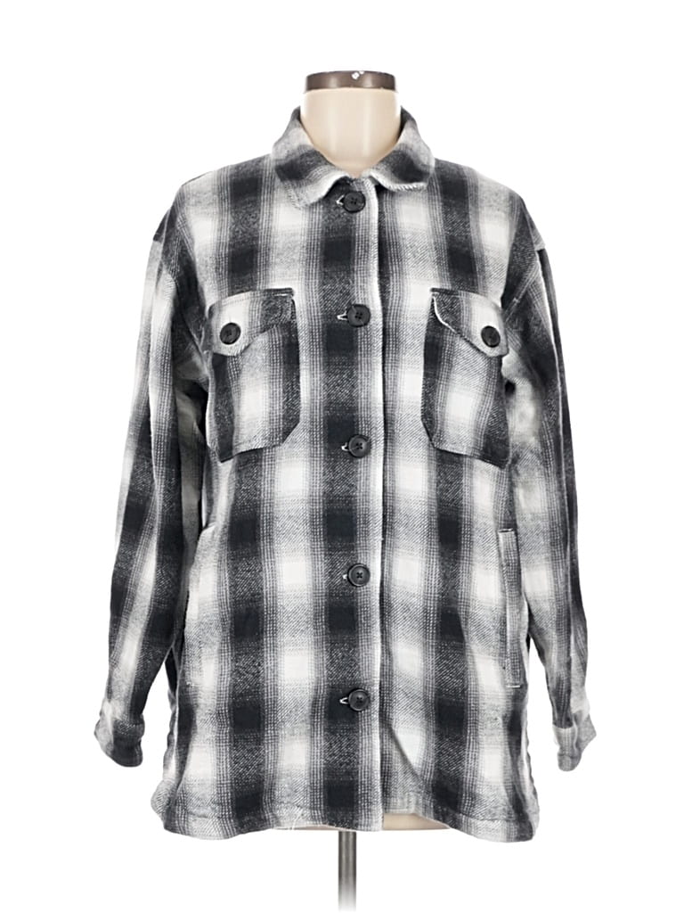 Pre-owned Lucky Brand Coat In Gray