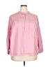 Joe Fresh Pink 3/4 Sleeve Blouse Size 2X - photo 1
