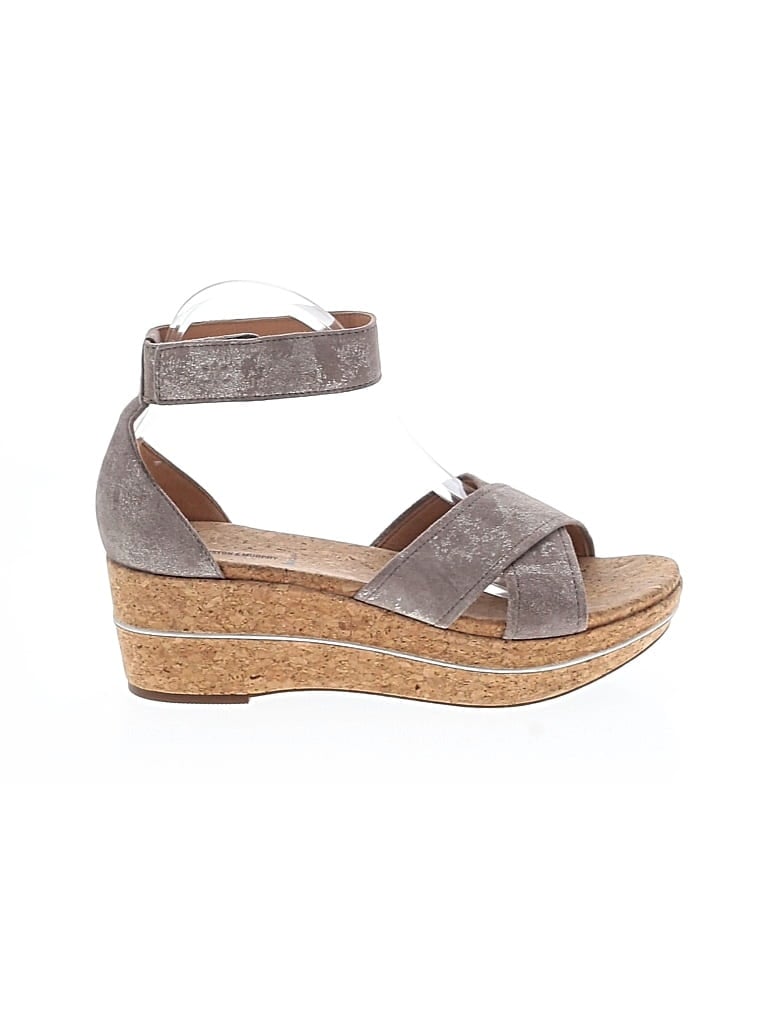 Pre-owned Johnston & Murphy Wedges In Silver