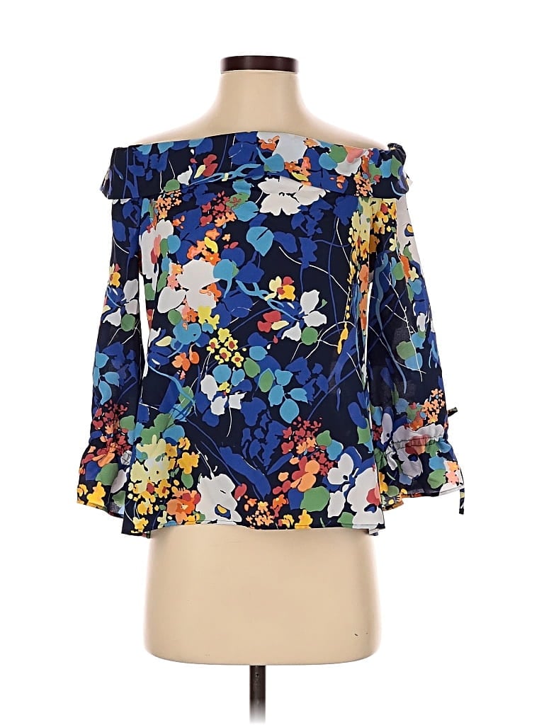 BANANA REPUBLIC Pre-owned 3/4 Sleeve Blouse In Blue