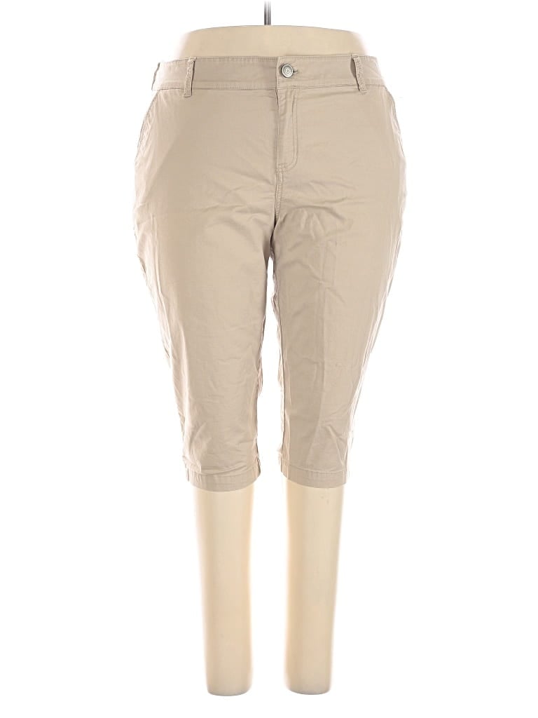 LANE BRYANT Pre-owned Khaki Pant In Brown