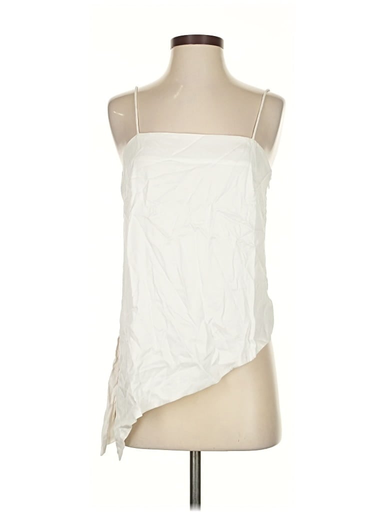 Pre-owned Sancia Sleeveless Blouse In White
