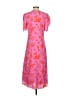 Rhode 100% Viscose Hearts Pink Casual Dress Size 2 - photo 2