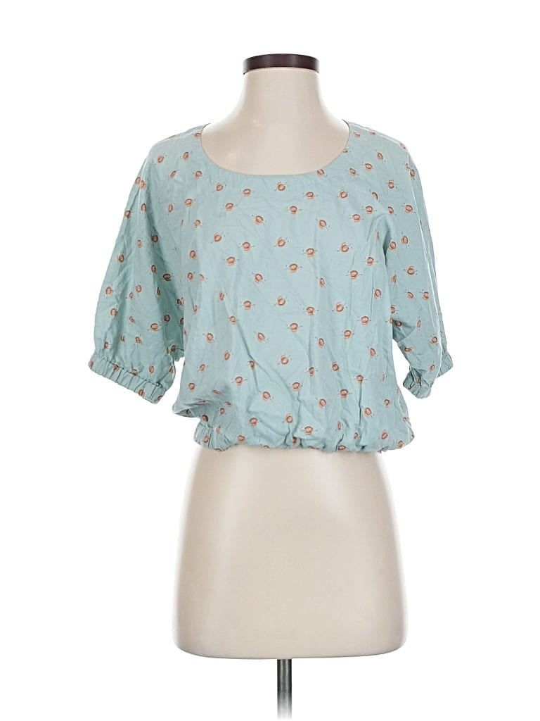 PENDLETON Pre-owned 3/4 Sleeve Blouse In Blue