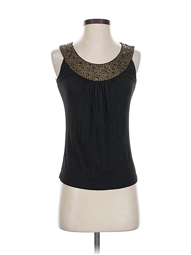 Pre-owned Lafayette 148 Sleeveless Blouse In Black