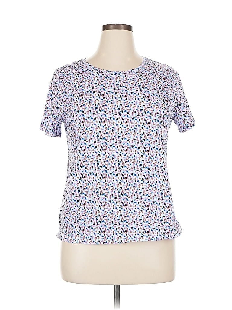 ANN TAYLOR LOFT Pre-owned Short Sleeve T-shirt In Blue