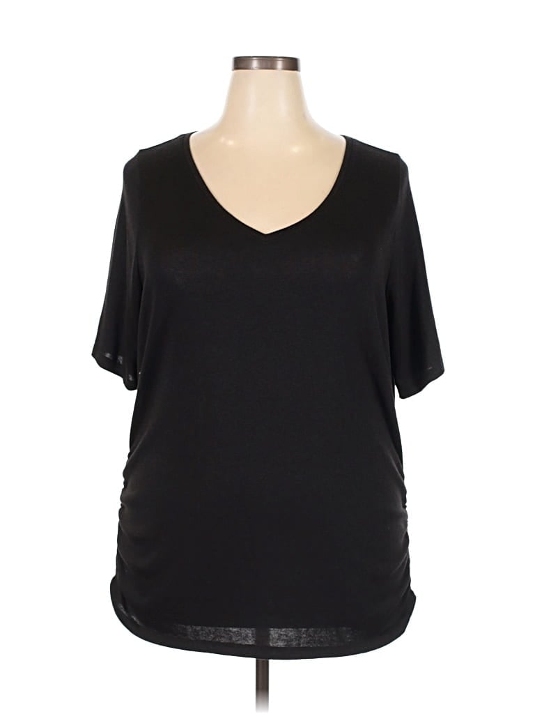 LANE BRYANT Pre-owned Short Sleeve T-shirt In Black