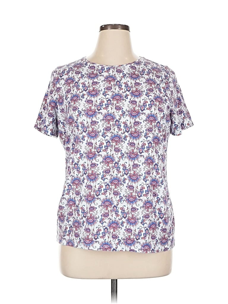 Click to view more detailed imagery on our partner's website Pre-owned Talbots Short Sleeve T-shirt In Purple