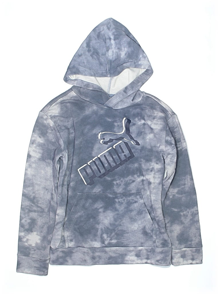 Click to view more detailed imagery on our partner's website Pre-owned Puma Kids' Pullover Hoodie In Blue