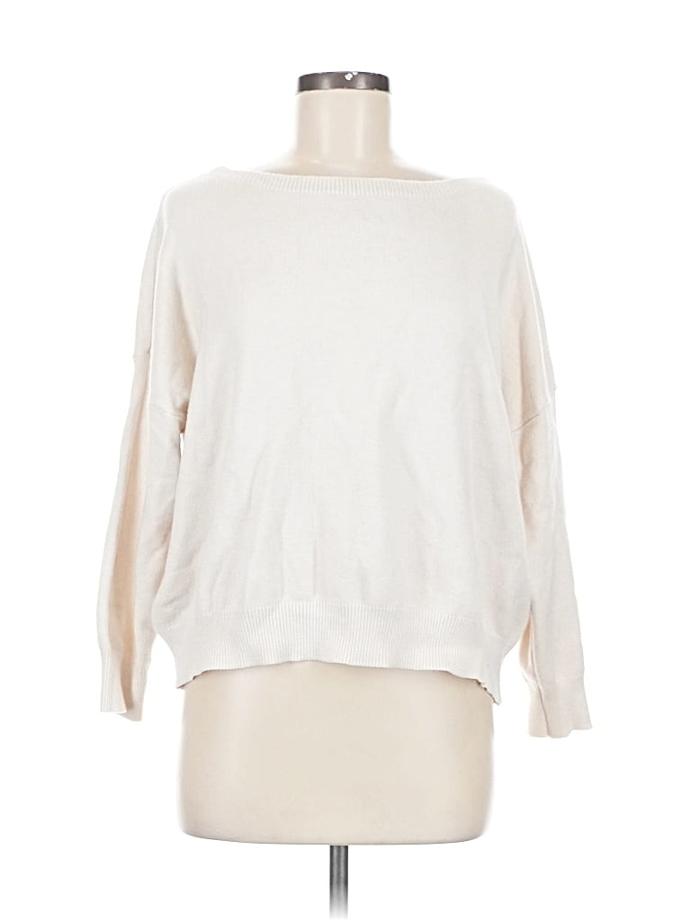 Pre-owned Unbranded Pullover Sweater In White