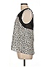 Barneys New York 100% Polyester Silver Sleeveless Top Size 12 - photo 5