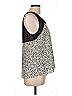 Barneys New York 100% Polyester Silver Sleeveless Top Size 12 - photo 4