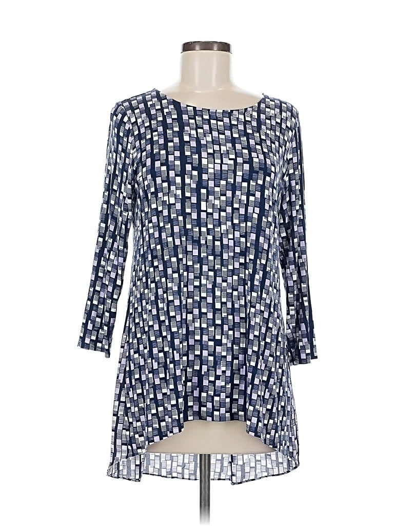 ALFANI Pre-owned 3/4 Sleeve Blouse In Blue