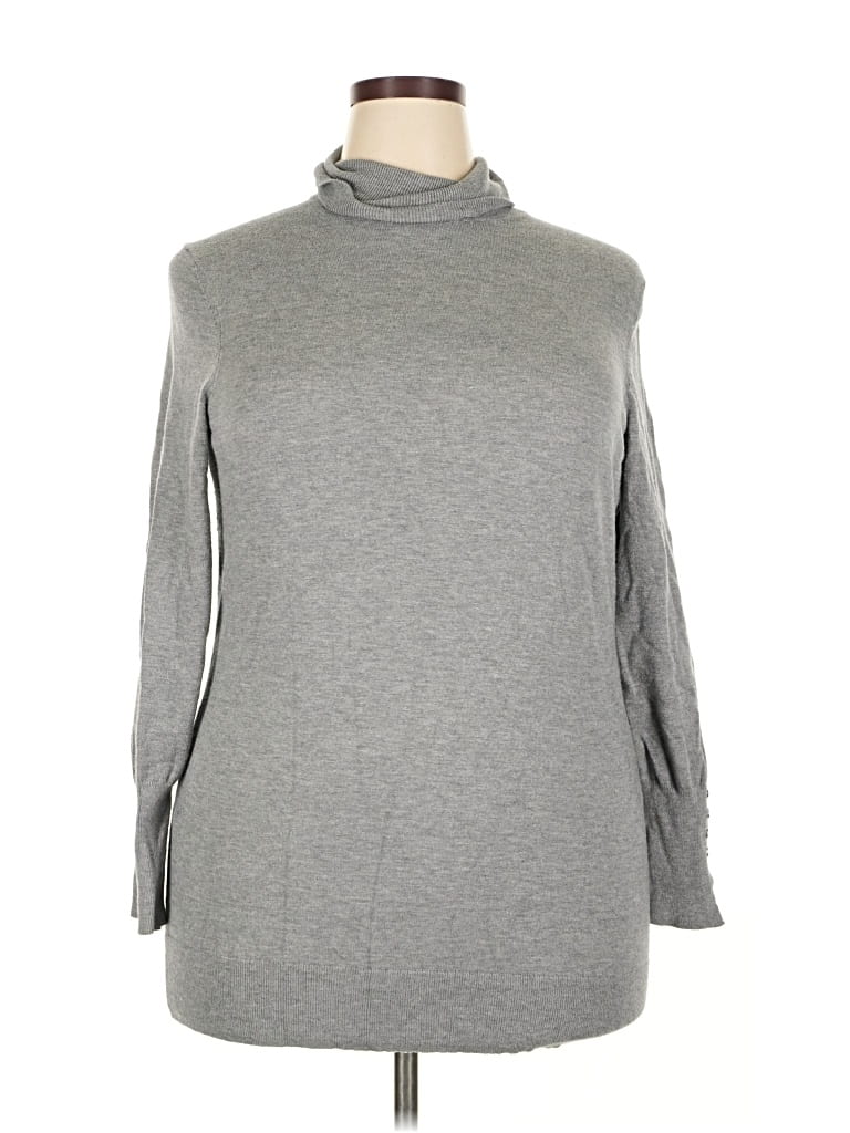 Pre-owned Torrid Turtleneck Sweater In Gray