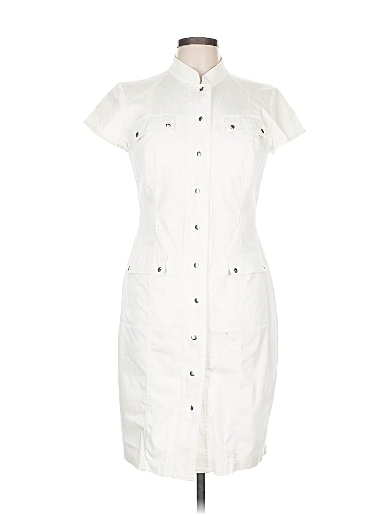 Pre-owned Calvin Klein Raincoat In White