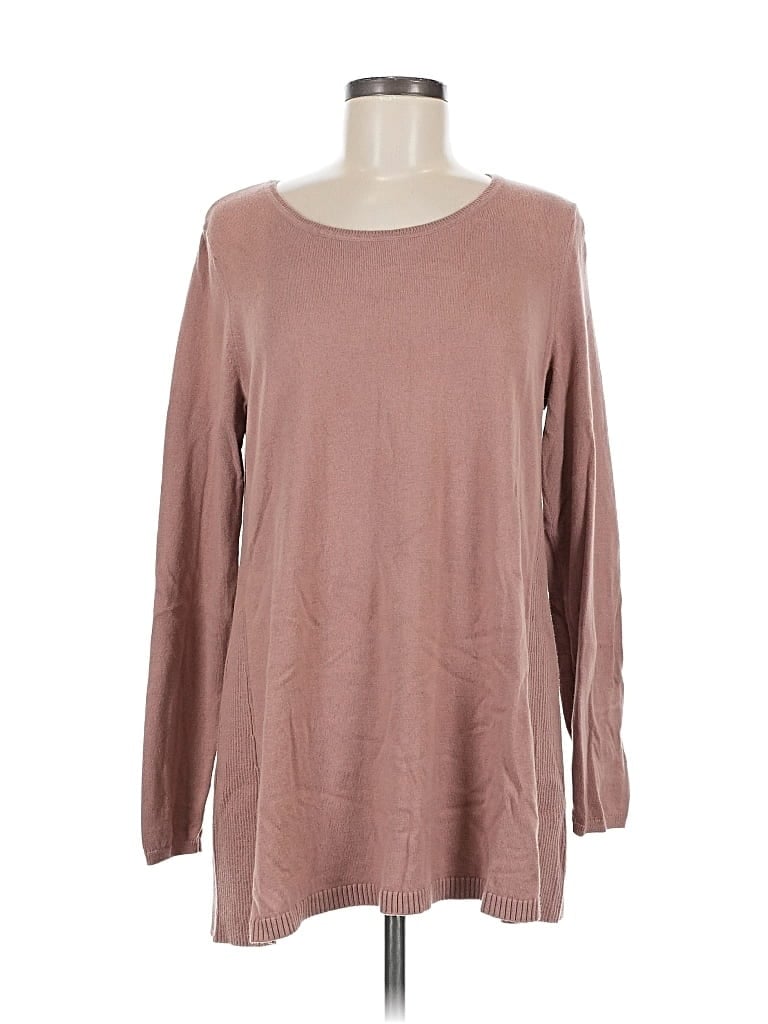 Pre-owned Jjill Pullover Sweater In Brown