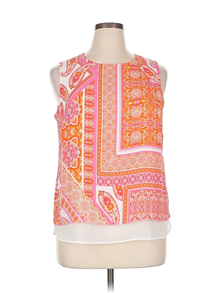 Rose + Olive Sleeveless Blouse In Pink