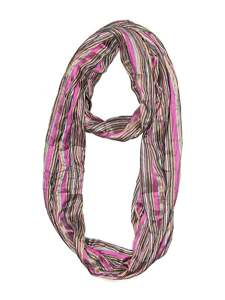 Pre-owned Tolani Silk Scarf In Pink