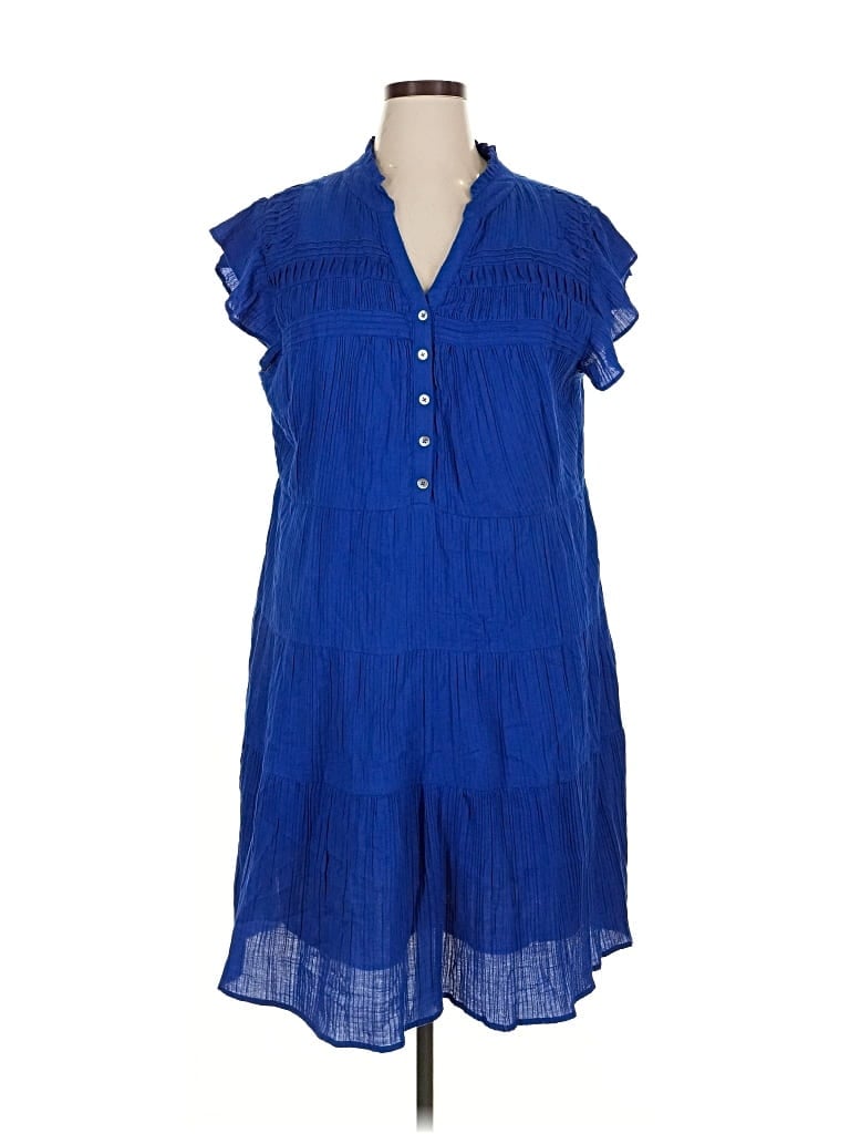 Pre-owned Soft Surroundings Casual Dress In Blue