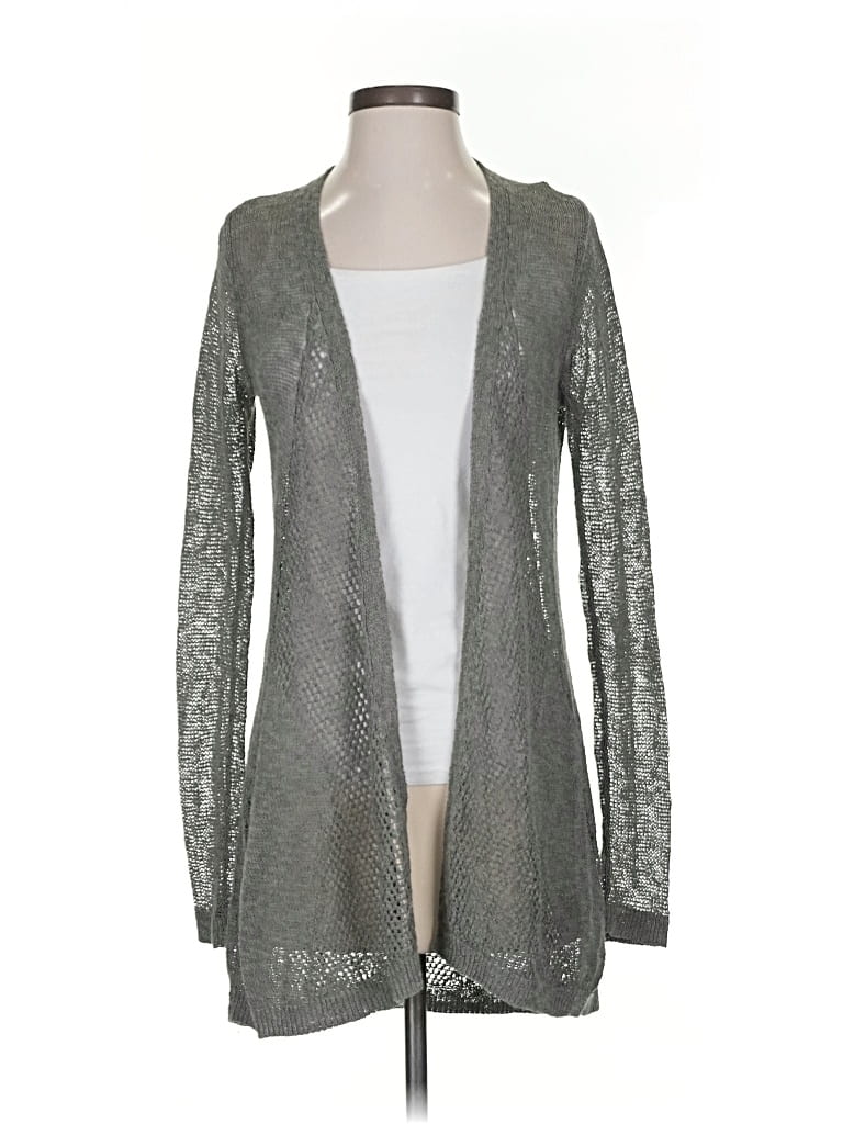 Pre-owned Max Studio Cardigan Sweater In Gray