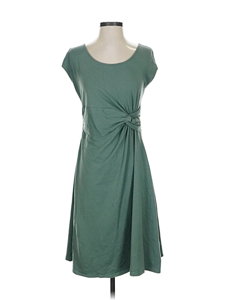 Pre-owned Lands' End Casual Dress In Green