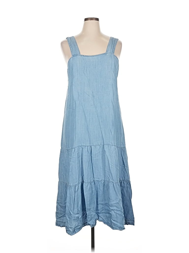 Pre-owned Saks Fifth Avenue Casual Dress In Blue