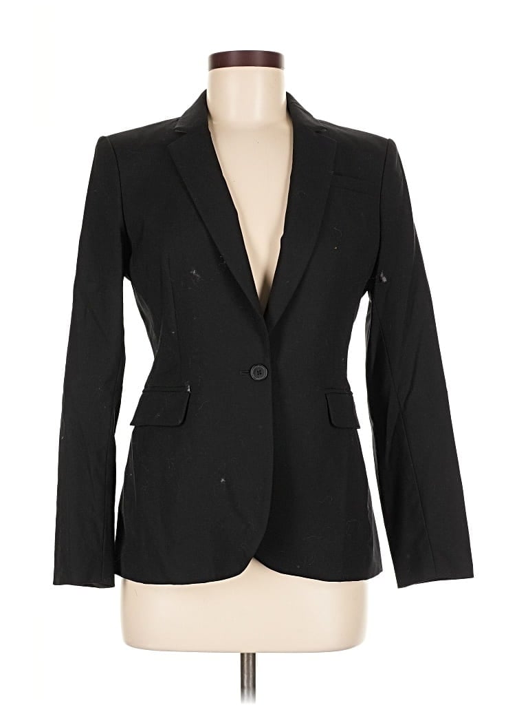 Pre-owned Banana Republic Wool Blazer Jacket In Black