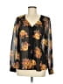Bellatrix 100% Polyester Black Long Sleeve Blouse Size M - photo 1