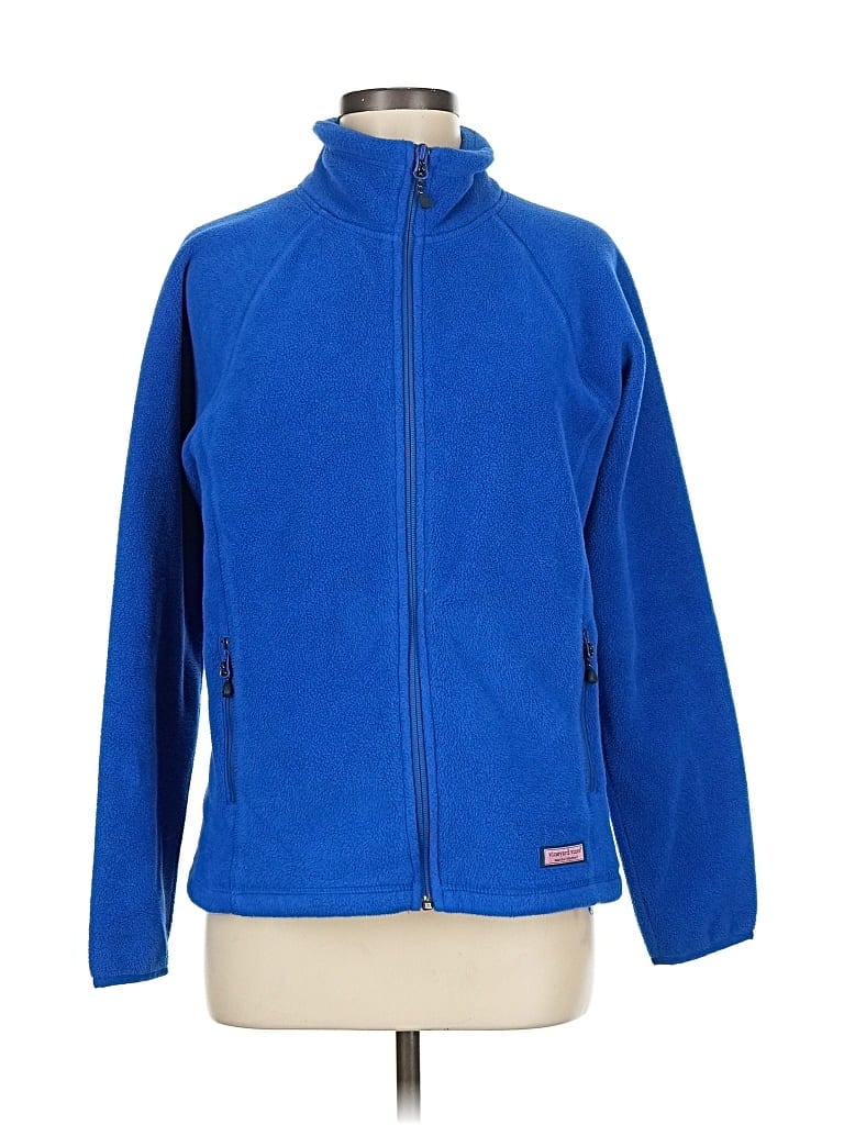 Pre-owned Vineyard Vines Fleece Jacket In Blue