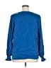Unbranded 100% Polyester Blue Long Sleeve Blouse Size XL - photo 2