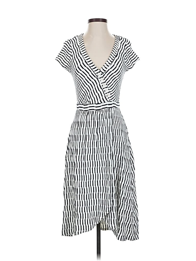 Pre-owned Maeve By Anthropologie Casual Dress In White