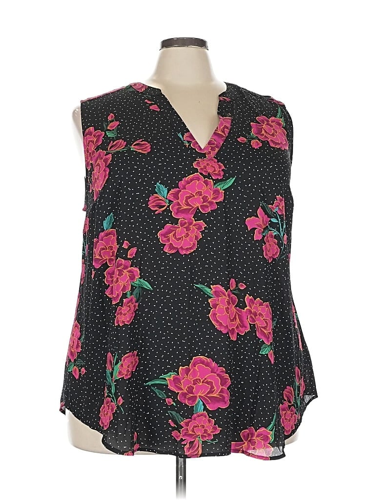 Pre-owned Torrid Sleeveless Blouse In Black