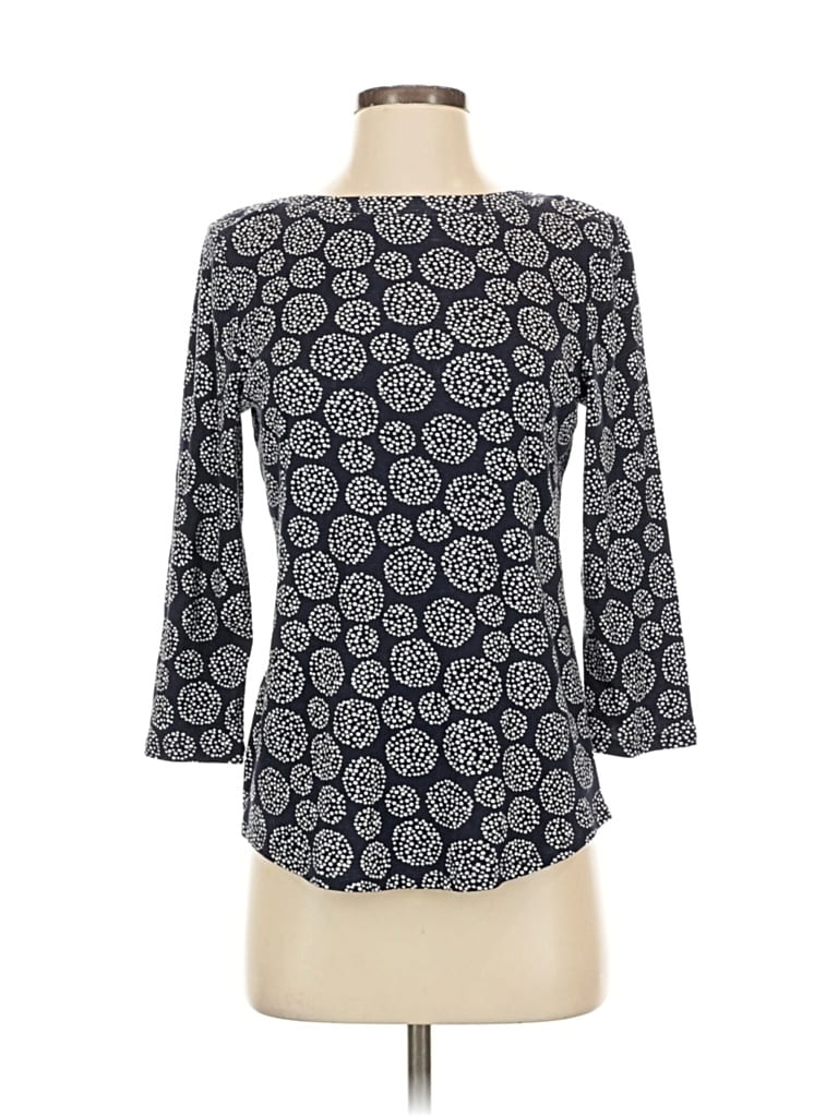 Pre-owned Chico's 3/4 Sleeve T-shirt In Blue