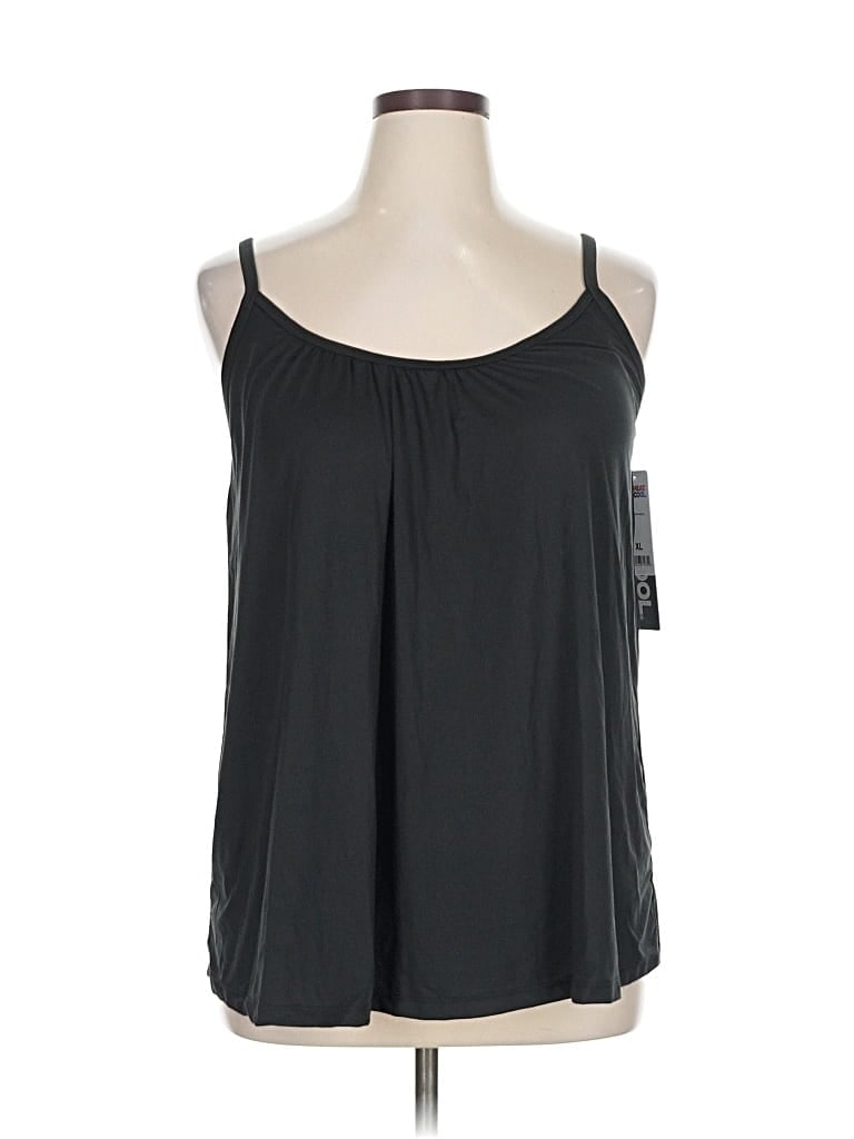 32 Degrees Tank Top Black Strapless Neckline Tops In Black