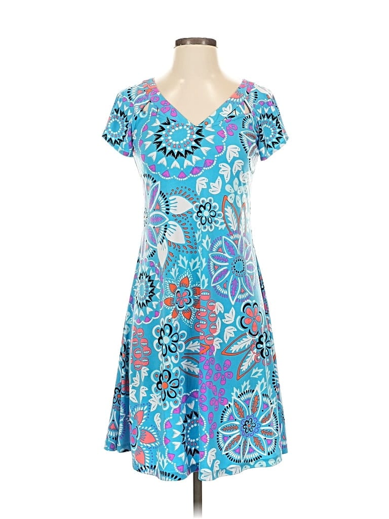 Pre-owned Kaari Blue Casual Dress In Blue