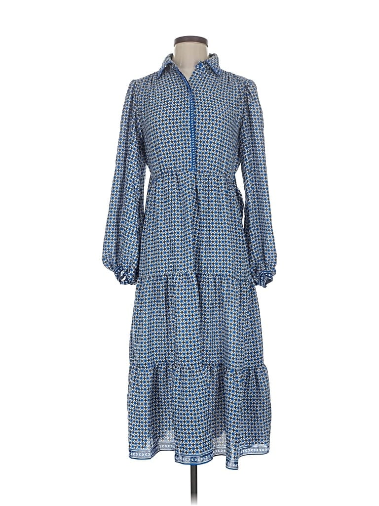 Pre-owned Max Studio Casual Dress In Blue