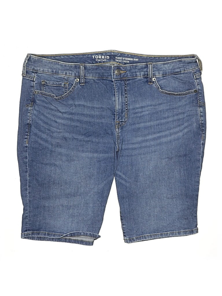 Pre-owned Torrid Denim Shorts In Blue