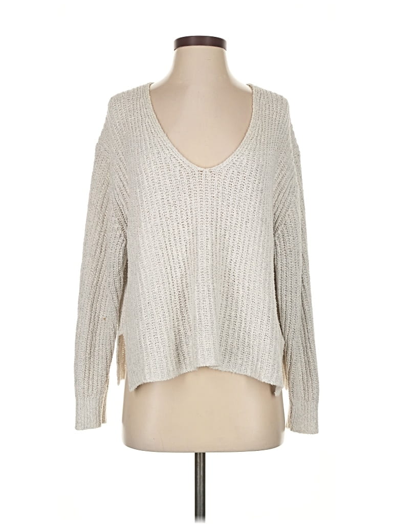 Pre-owned Express Pullover Sweater In Silver