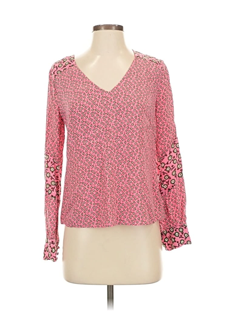 Click to view more detailed imagery on our partner's website Pre-owned Boden Long Sleeve Blouse In Pink