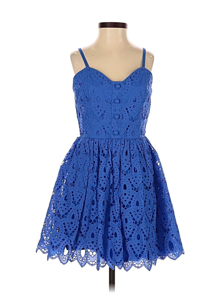 Pre-owned Alice And Olivia Alice + Olivia Cocktail Dress In Blue