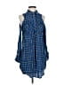 Billy T 100% Lyocell Blue Sleeveless Button-Down Shirt Size XS - photo 1