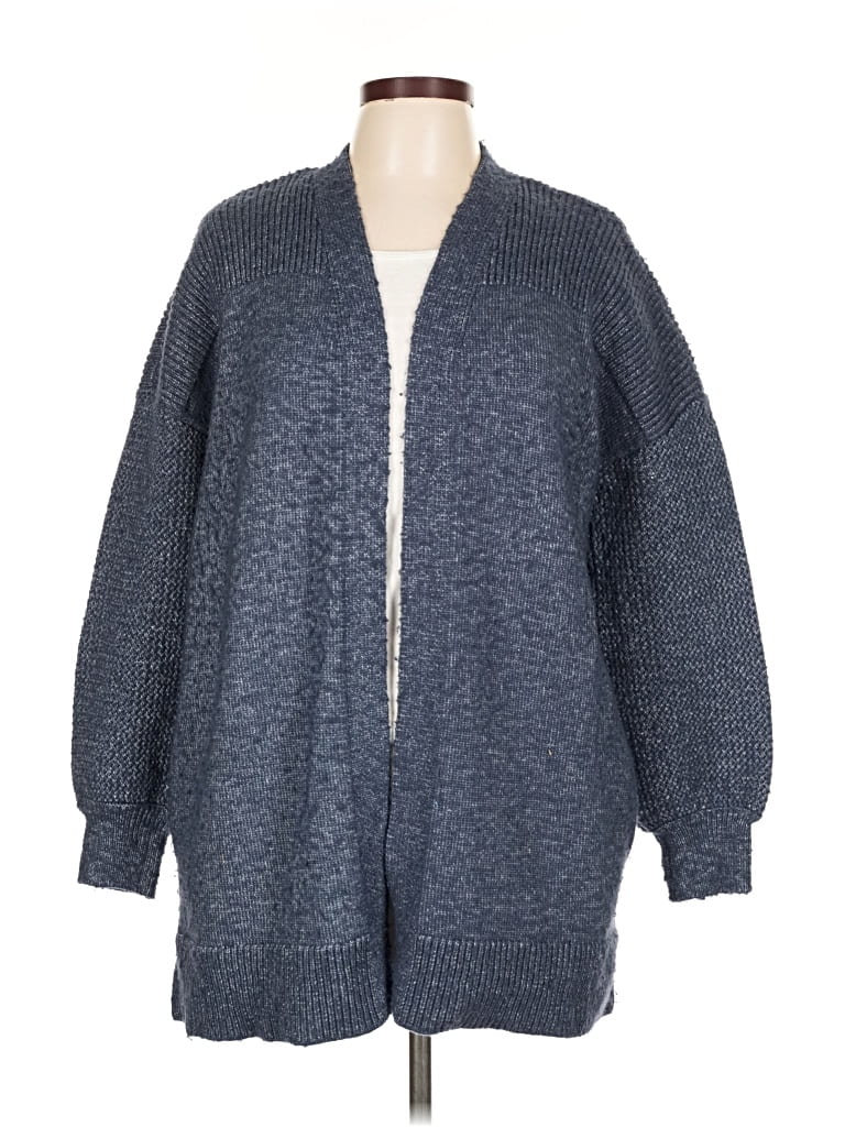 Pre-owned Nine West Cardigan Sweater In Blue