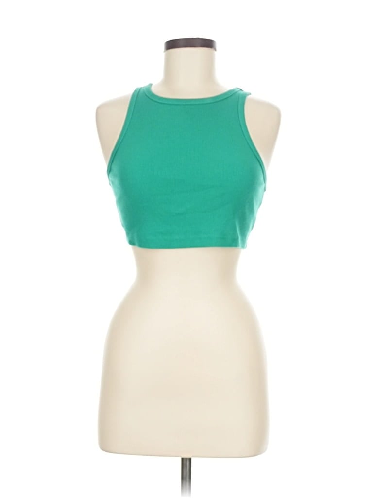 WILD FABLE Pre-owned Tank Top Green Halter Neckline Tops