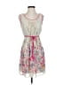 Dex 100% Polyester Paisley Ivory Casual Dress Size S - photo 1