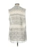 CAbi 100% Polyester Ivory Sleeveless Blouse Size M - photo 2